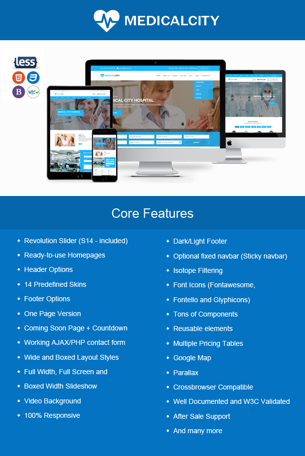 >Medical City - Multi Theme For Hospital, Health Care, Clinic, Nursing and Doctor Html Template