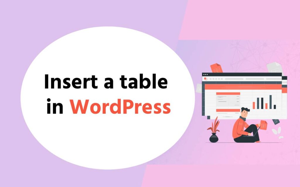 Insert a table in WordPress